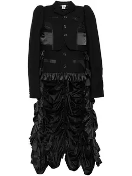 Noir Kei Ninomiya жакет с оборками, черный