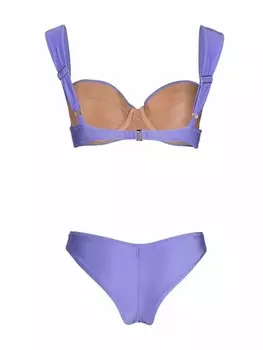 Noire Swimwear атласное бикини, фиолетовый