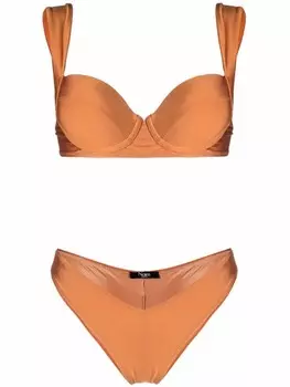 Noire Swimwear атласное бикини, оранжевый