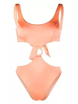 Noire Swimwear купальник с вырезами, оранжевый