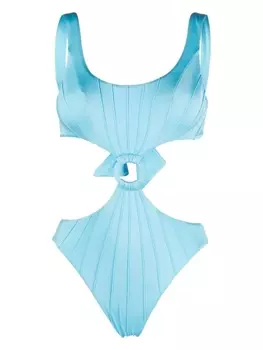 Noire Swimwear купальник с вырезами, синий