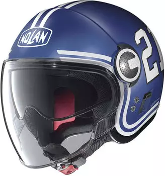 Шлем Nolan N21 Visor Quarterback реактивный, синий/белый