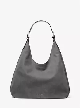 Nolita большая сумка-хобо из нубука Michael Kors, серый