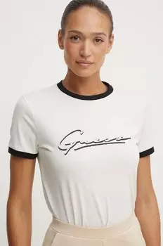 NOMIE хлопковая футболка Guess, белый