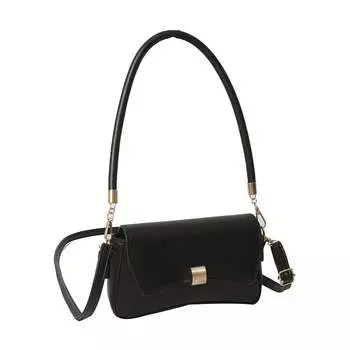 NOMK НОМК Женская сумка через плечо, 2 черных лямки.