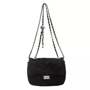 NOMK НОМК Женская сумка через плечо, Черное Белье