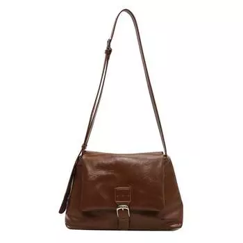 NOMK НОМК Женская сумка через плечо, Коричневый