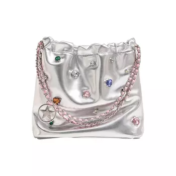 NOMK НОМК Женская сумка через плечо, Сине-коричневый (R)