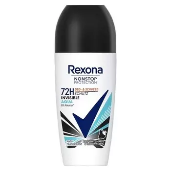 Nonstop Protection Deo Roll-On Invisible Aqua Anti Perspirant 50 мл Rexona