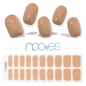 NOOVES NAILS Премиум-затвердевшая гелевая фольга для ногтей Cru au Soleil Коричневые полуотвержденные гелевые полоски для ногтей Полуперманентные гелевые наклейки