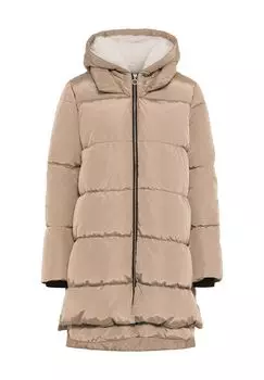 «Нора» стеганое пальто с капюшоном женское ONLY, цвет 257975 Crockery