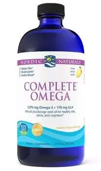 Nordic Naturals, Complete Omega с GLA 473 мл со вкусом лимона