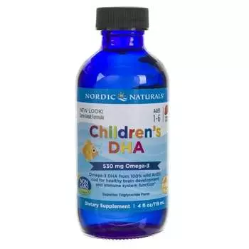 Nordic Naturals, Детская ДГК для детей со вкусом клубники, 119 мл