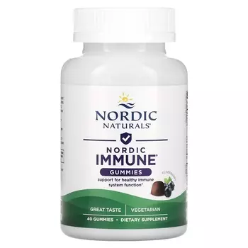 Nordic Naturals Nordic Immune Gummies Elderberry, 40 таблеток