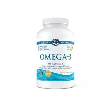 Nordic Naturals, Omega-3 690 мг 180 мягких капсул со вкусом лимона