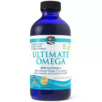 Nordic Naturals, Ultimate Omega жидкость 2840 мг со вкусом лимона 237 мл
