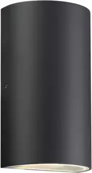 Nordlux LED уличный настенный светильник "Ролд", 2 лампочки, возможно снаружи и внутри Высота: 16 см, черный