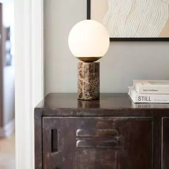 Nordlux Lilly Мраморная настольная лампа Коричневый