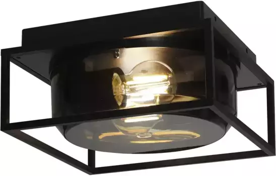 Nordlux уличный потолочный светильник "Гриффин", 1 лампочка, лампочка E27 | без лампочек Высота: 12,8 см, цвет Rauchfarben