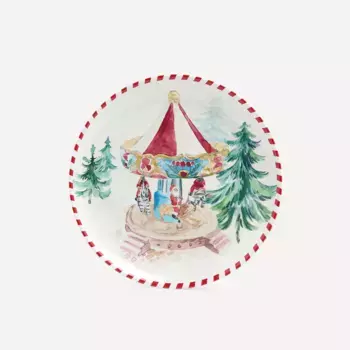 Noria Villa Рождественская меламиновая десертная тарелка El Corte Ingls, разноцветный
