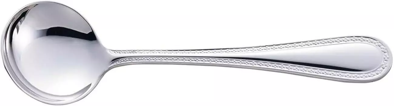 Noritake 40Y/83A Бульонная ложка, 5,9 дюйма (15 см), форма «маркиза», 1 предмет, нержавеющая сталь