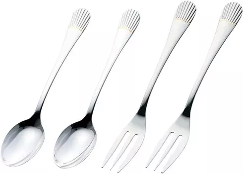 Noritake, Вилка, Нержавеющая сталь, Длина ок. 13 см/13,5 см texi-supu-nke-kifo-kusetto tcf4y из 4/210АК
