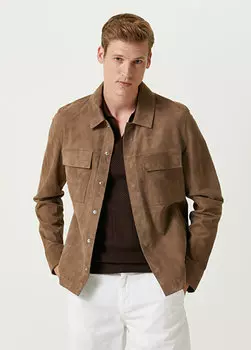 Норковая замшевая рубашка Beymen