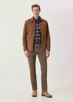 Норковые эластичные брюки Beymen