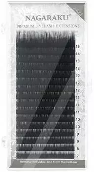 Норковые ресницы Nagaraku L 0,07 12 мм, 16 полосок Project Lashes