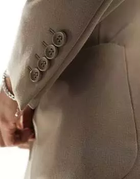 Норковый пиджак скинни ASOS