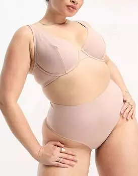 Норковый разглаживающий бюстгальтер на косточках ASOS DESIGN Curve Marina