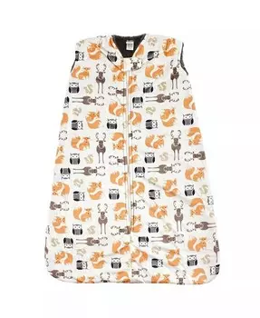 Норковый спальный мешок для мальчиков с внутренней отделкой из искусственной овчины, мешок, одеяло-лес Hudson Baby, оранжевый