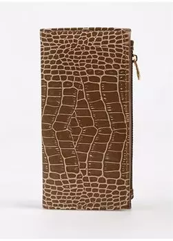 Норковый женский веганский кошелек 10х19х2 см Frk 505 Groko Fabrika, норковый