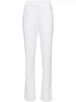 Norma Kamali джинсы с завышенной талией, белый