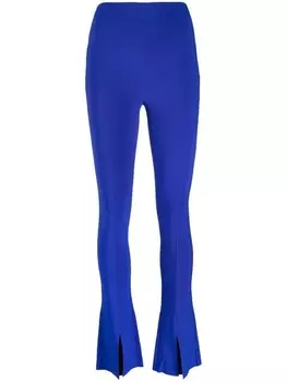 Norma Kamali high-waisted bootcut trousers, синий