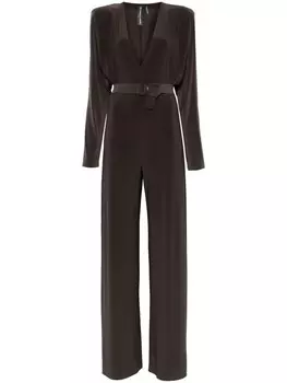 Norma Kamali комбинезон Dolman, коричневый
