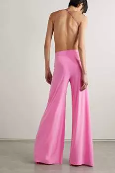 NORMA KAMALI широкие брюки Elephant из эластичного джерси, розовый