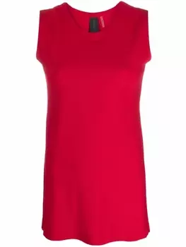 Norma Kamali топ с круглым вырезом, красный