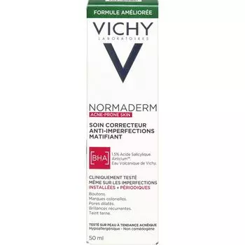 НОРМАДЕРМ Уход за кожей, уменьшающий загрязнение кожи, с увлажняющим эффектом на 24 часа VICHY, 50 ml