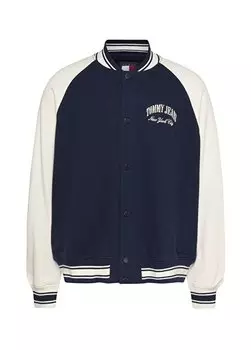 Нормальная темно-синяя мужская куртка DM0DM18400C1G Tommy Jeans, темно-синий