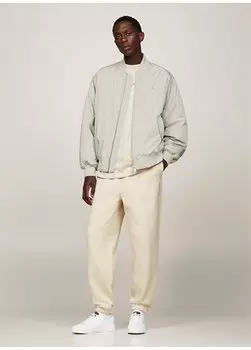 Нормальные бежевые мужские спортивные штаны DM0DM18378ACG Tommy Jeans, бежевый