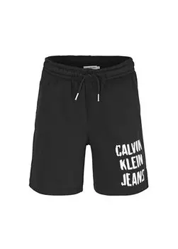 Нормальные черные мужские шорты PIXEL LOGO RELAXED SHORTS Calvin Klein, черный