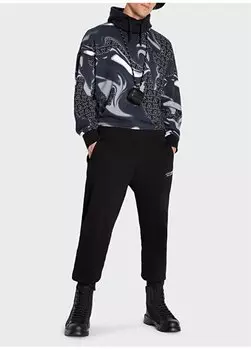 Нормальные черные мужские спортивные штаны 6RZPHE 1200 BLACK Armani Exchange, черный