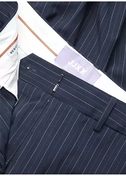 Нормальные темно-синие женские брюки с нормальной талией JJXX