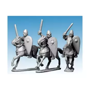 Нормандские рыцари в кольчугах с мечами, Historical Miniatures - Dark Ages - Normans (28mm) (Crusader Miniatures)