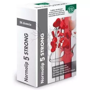 Normolip 5 Strong 24 таблетки - эффективное управление холестерином Esi