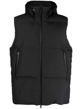 Norse Projects непромокаемый жилет с капюшоном, черный