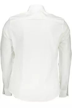 North Sails Элегантная мужская рубашка из хлопка стрейч, белый