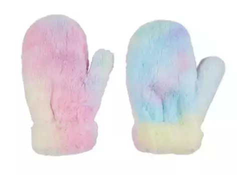 Northeast Outfitters Cosy Cabin Молодежные меховые варежки, цвет Pink Multi