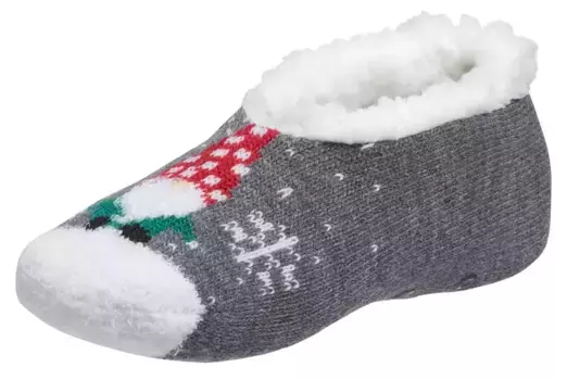 Northeast Outfitters Молодежные уютные праздничные носки с гномами, серый